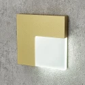 Встраиваемый квадратный светильник золото Steps S1755-GO-NW, LED, 3000K